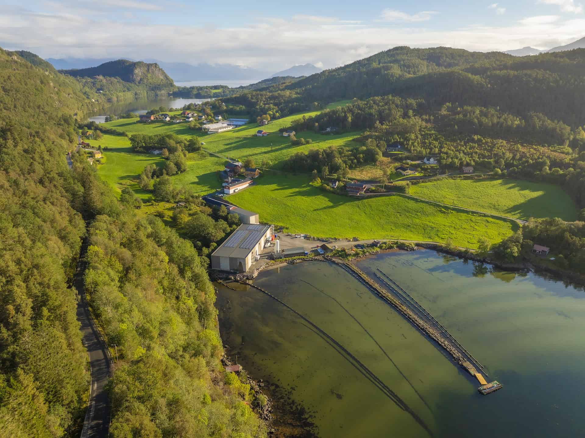 BioFish production facility in Ljones close to the Hardangerfjord on the west coast of Norway