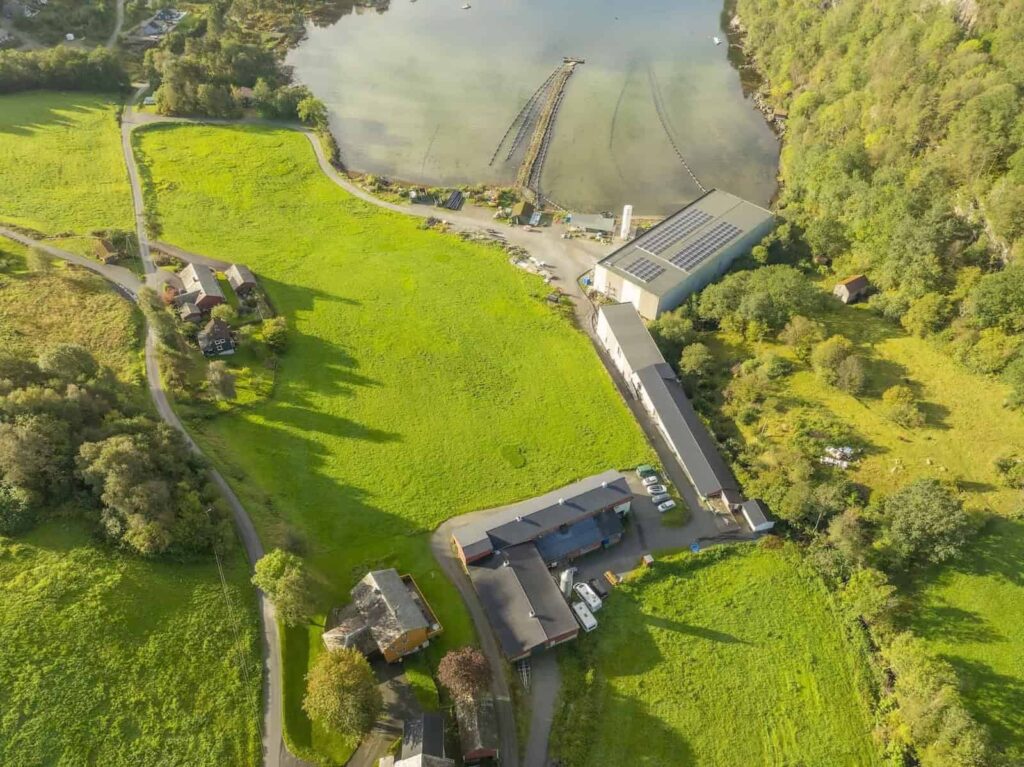 BioFish production facility in Ljones close to the Hardangerfjord on the west coast of Norway